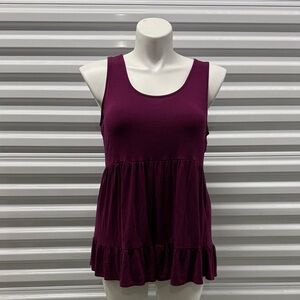 Torrid Plum Ruffle Tank Top